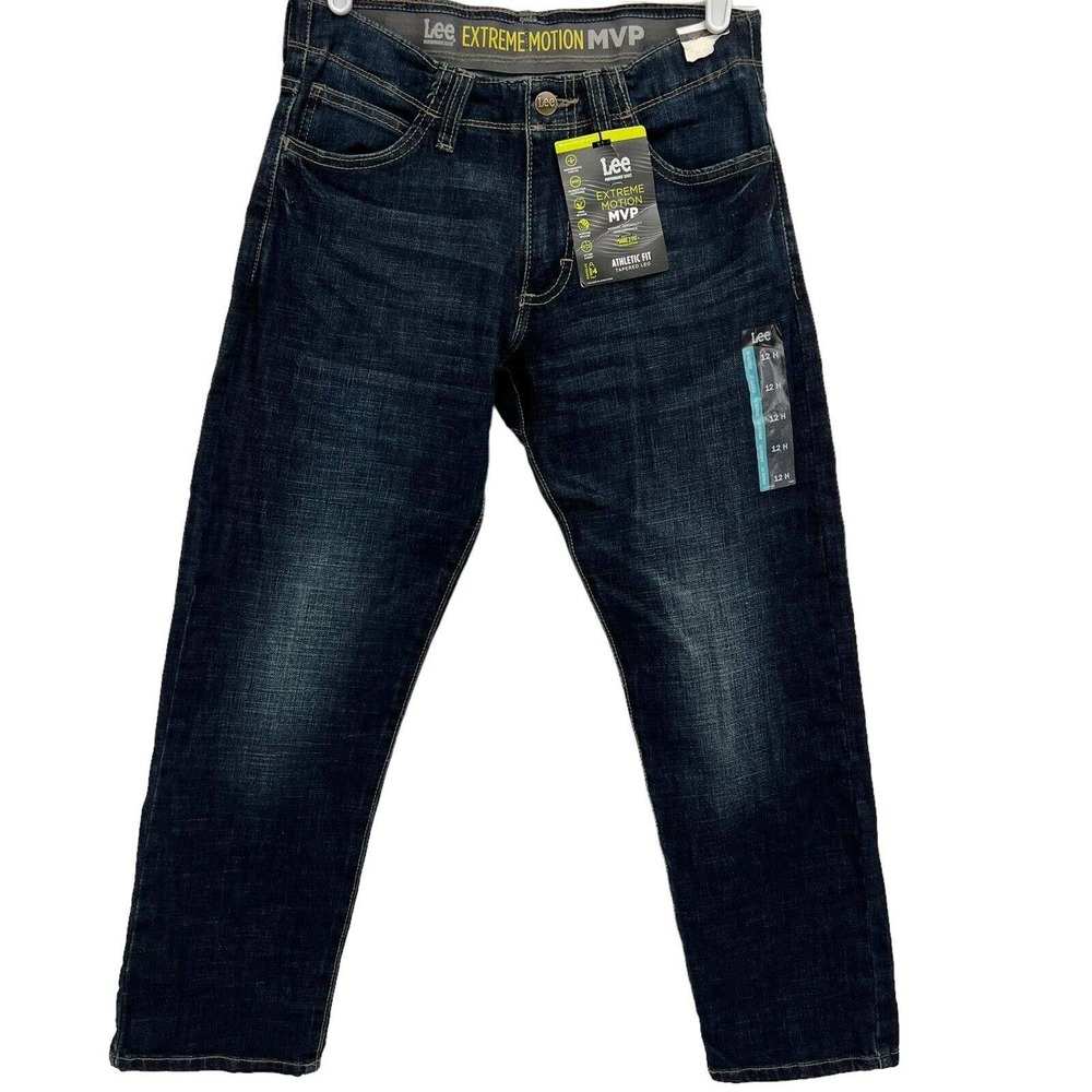 Lee Performance Series Extreme Motion MVP Boys Athletic Fit Denim Husky 12 - Picture 1 of 13